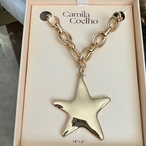Camila Coelho Gold colored Star Pendant Necklace